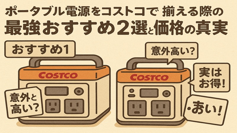 ポータブル電源をコストコで揃える際の最強おすすめ2選と価格の真実