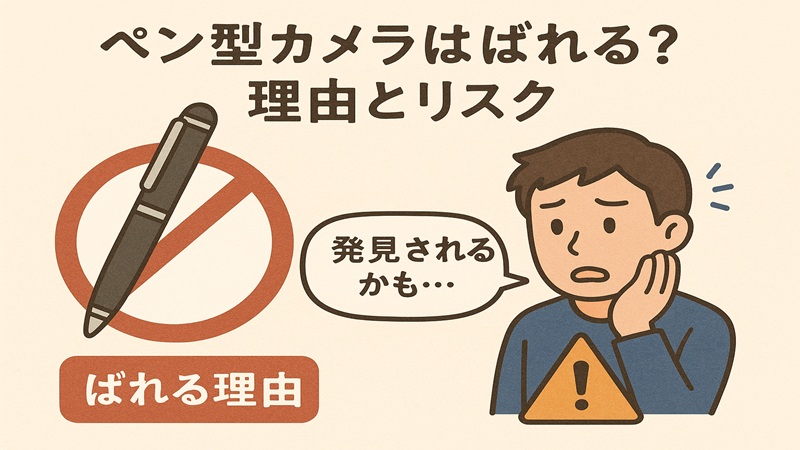 ン型カメラはばれる？理由とリスク