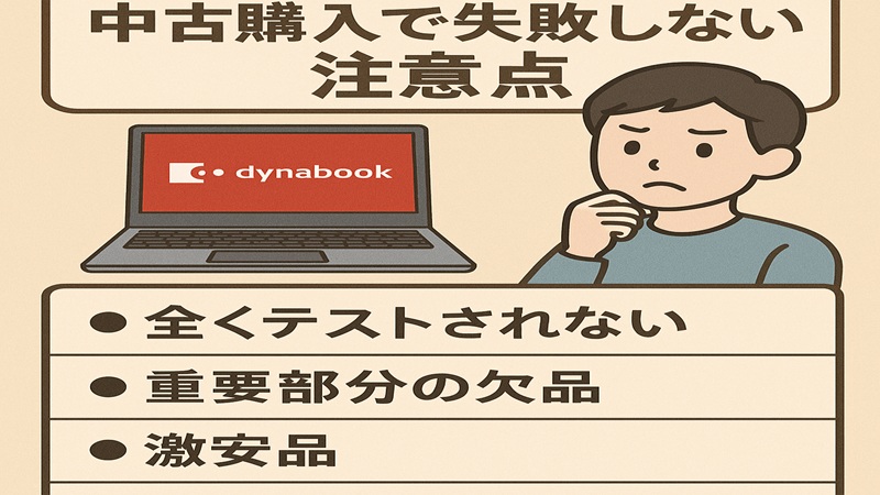 中古購入で失敗しない注意点