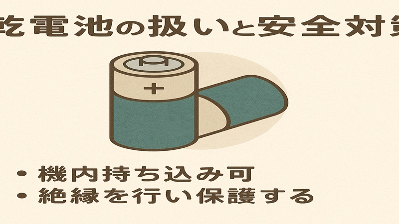 乾電池の扱いと安全対策