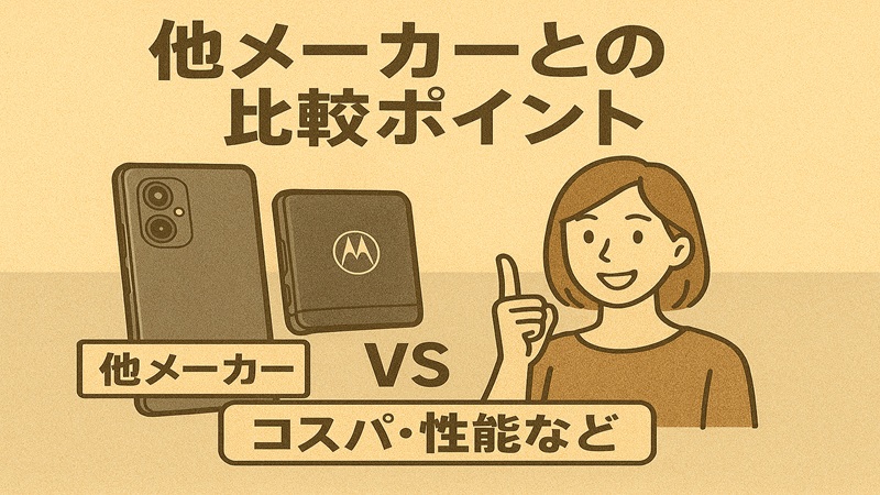 他メーカーとの比較ポイント