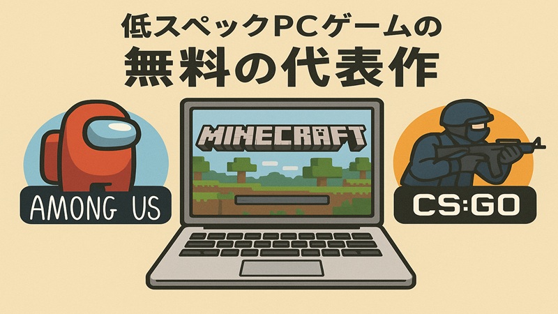 低スペックPCゲームの無料の代表作