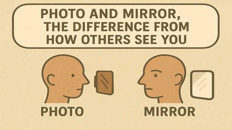 写真と鏡、他人から見た自分の差