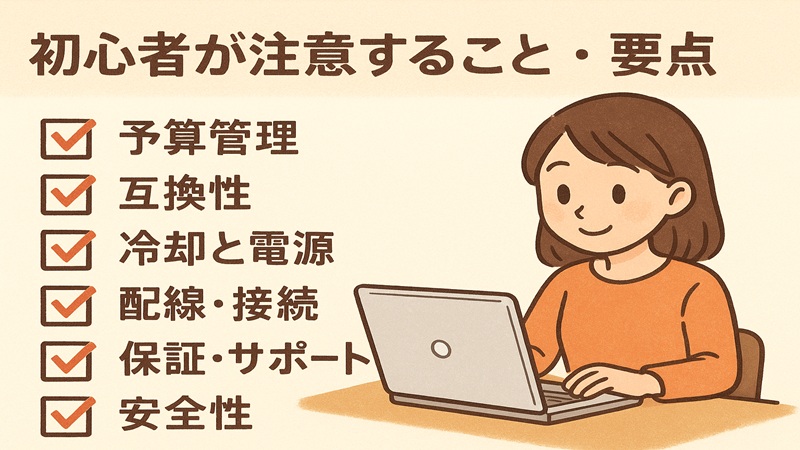 初心者が注意すること要点