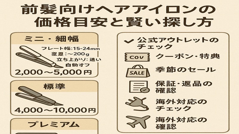 前髪に最適な製品の値段と最安情報