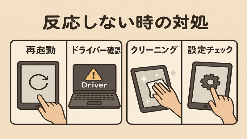 反応しない時の対処