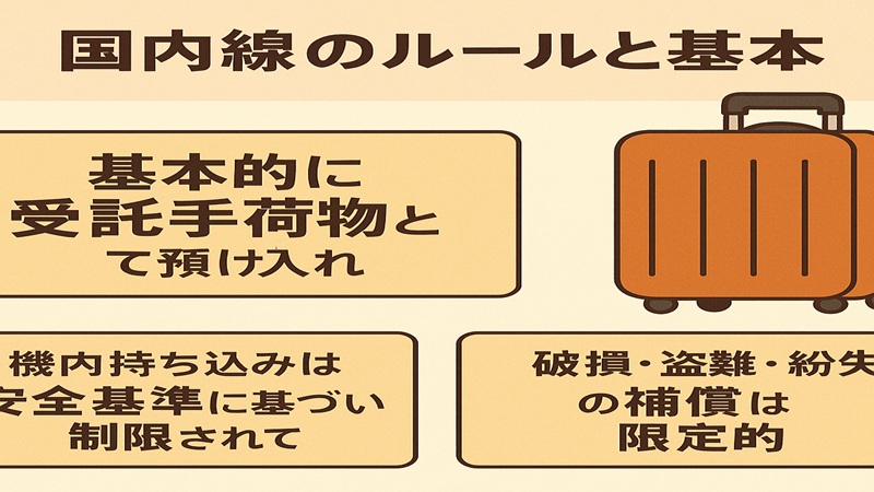 国内線のルールと基本
