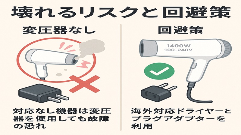 壊れるリスクと回避策
