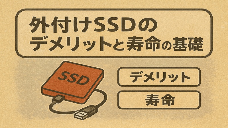 外付けssdのデメリットと寿命の基礎
