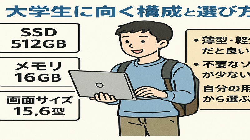 大学生に向く構成と選び方
