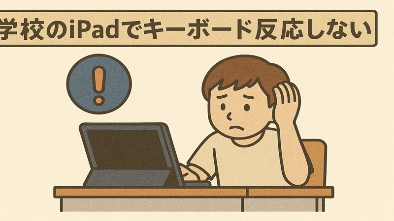 学校のiPadでキーボード反応しない