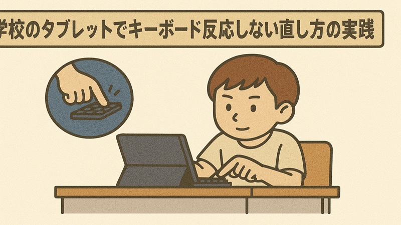 一般的なタブレットでiPadキーボードが反応しない