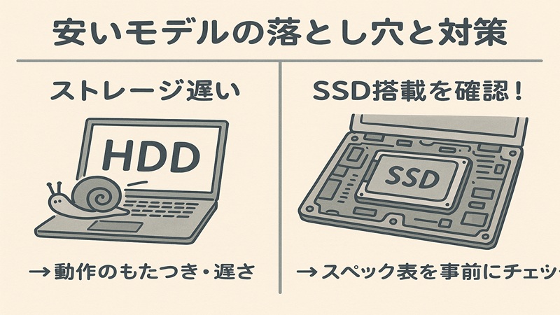 安いモデルの落とし穴と対策
