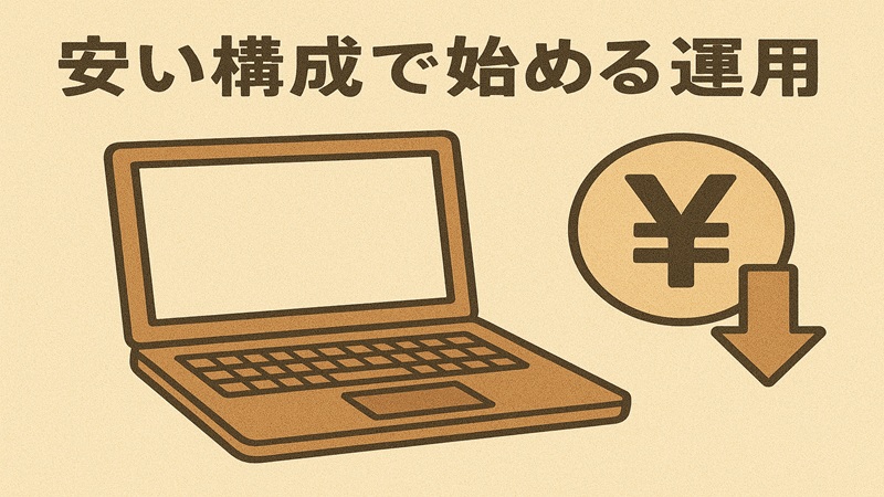 安い構成で始める運用