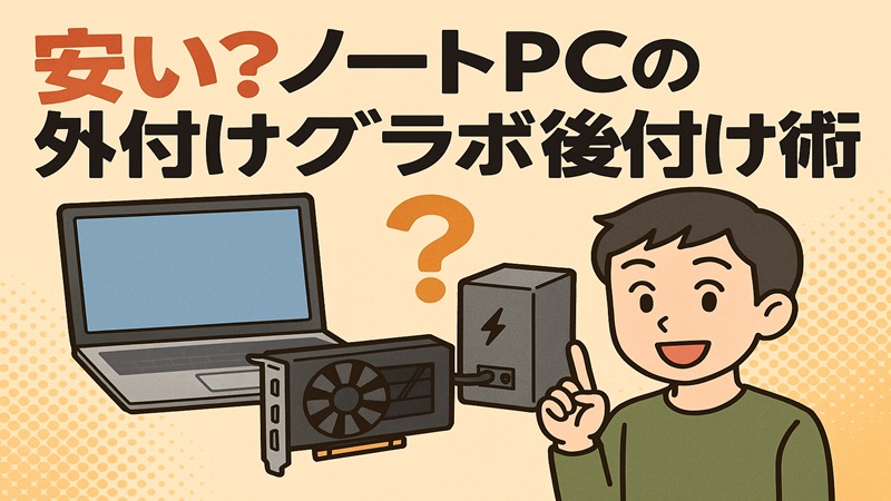 安い？ノートPCの外付けグラボ後付け術