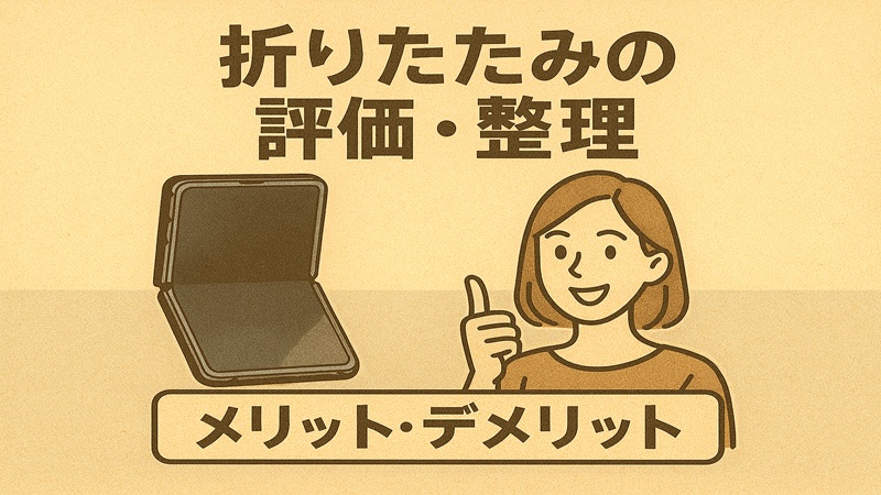 折りたたみの評価整理