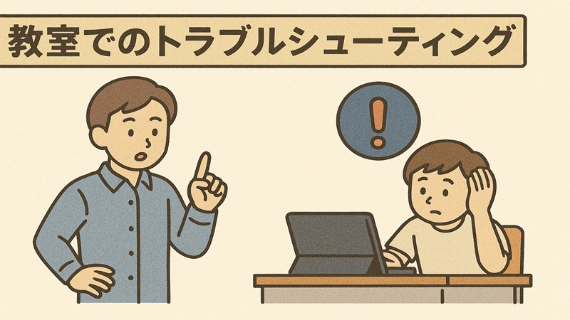 教室でのトラブルシューティング