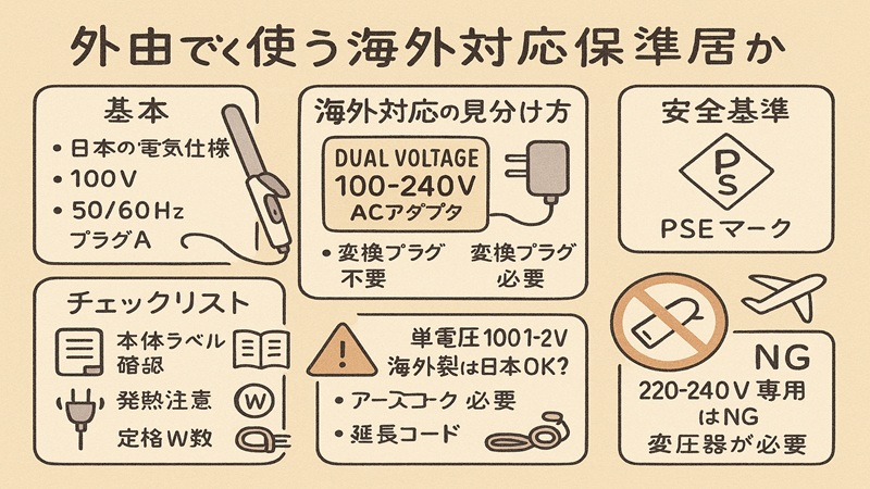 日本で使う海外対応基準