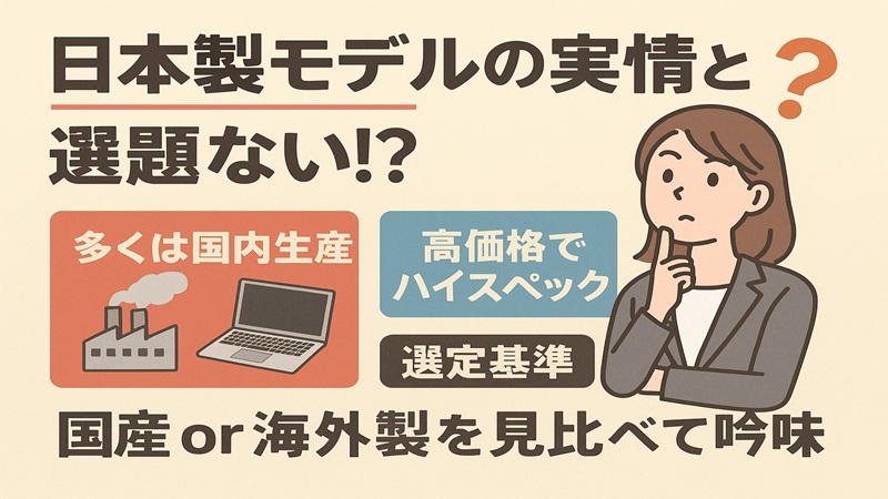 日本製モデルの実情と選択