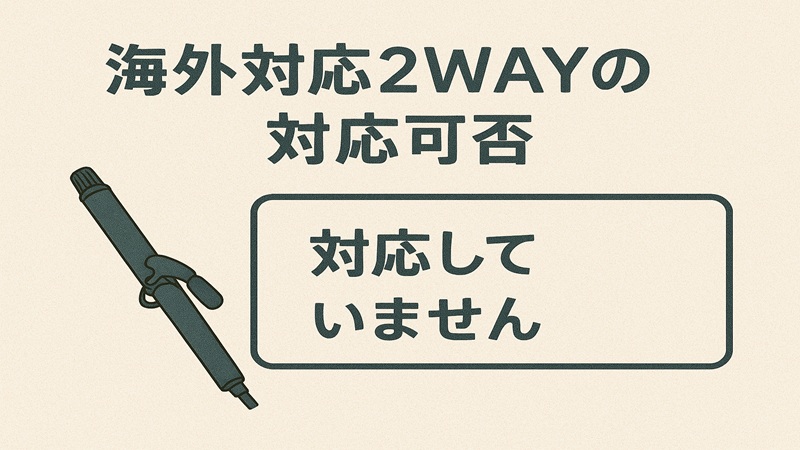 海外対応2WAYの対応可否