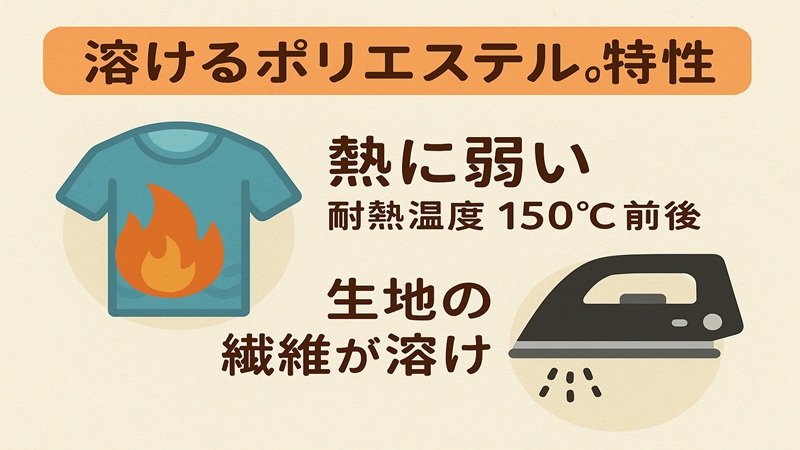 溶けるポリエステルの特性