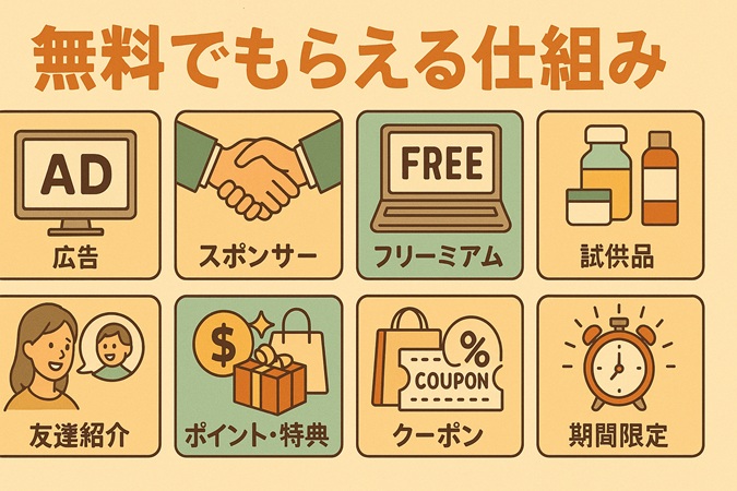 無料でもらえる仕組み解説