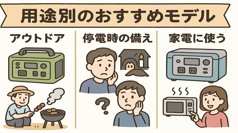 用途別のおすすめモデル