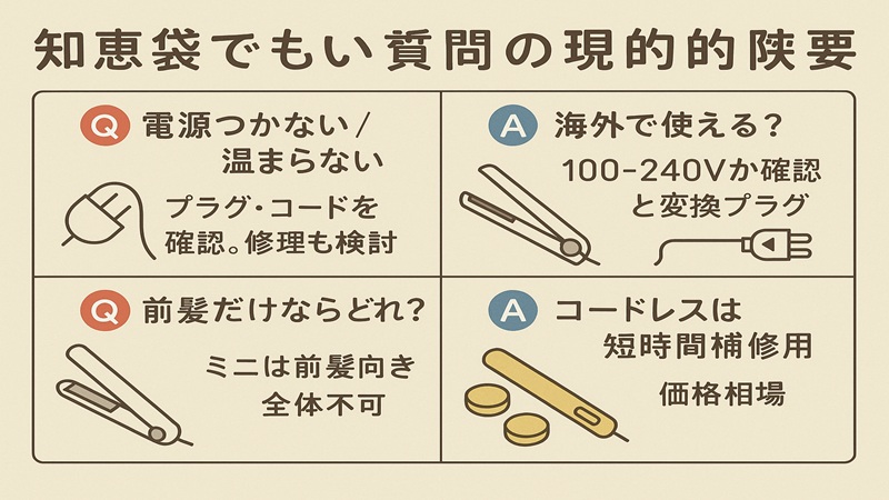 知恵袋で多い質問と現実的な回答