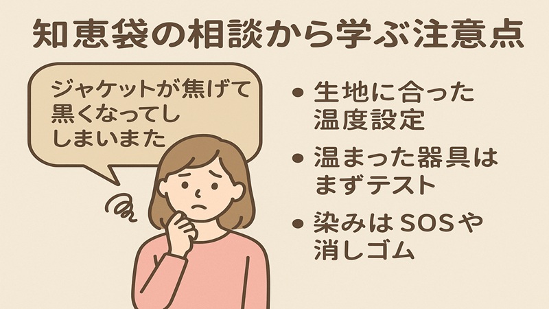 知恵袋の相談から学ぶ注意点
