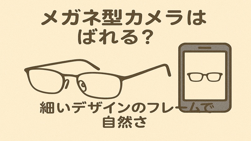 細いデザインのフレームで自然さをだす