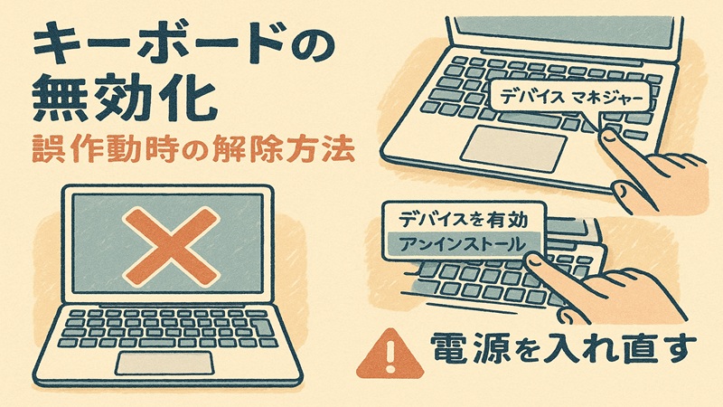 誤作動時の解除方法