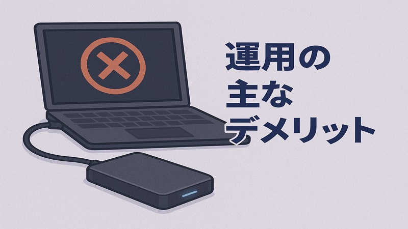 運用の主なデメリット