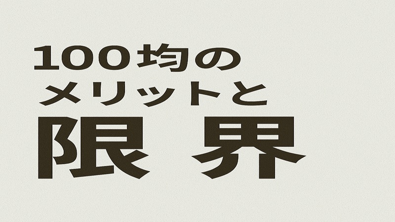 100均のメリットと限界