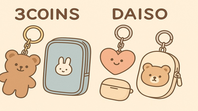 3COINSやダイソーのかわいい選択