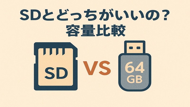 SDとどっちがいいの？容量比較