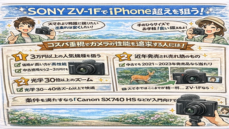 Sony ZV-1FでiPhone超え狙う