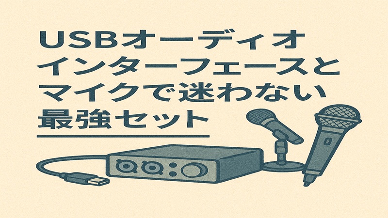 USB オーディオインターフェースとマイクの基礎