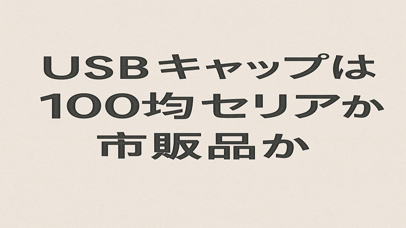 USBキャップは100均セリアか市販品