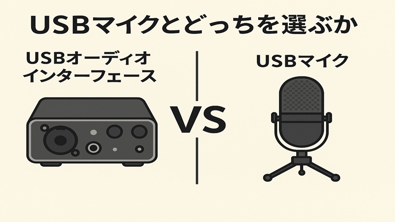 USBマイクとどっちを選ぶか