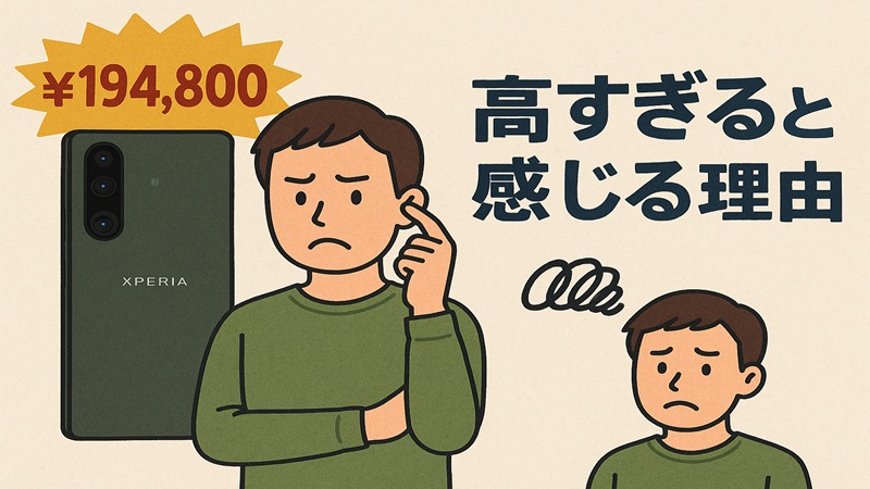 Xperia 1 Vは高すぎると感じる理由