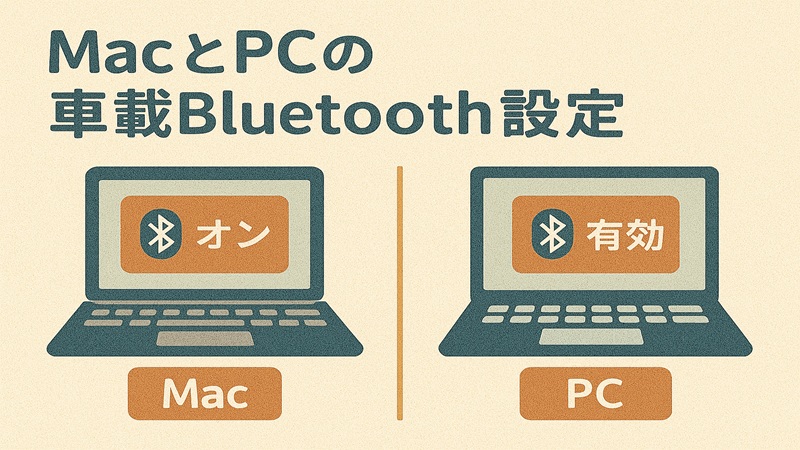 macとPCの車載Bluetooth設定