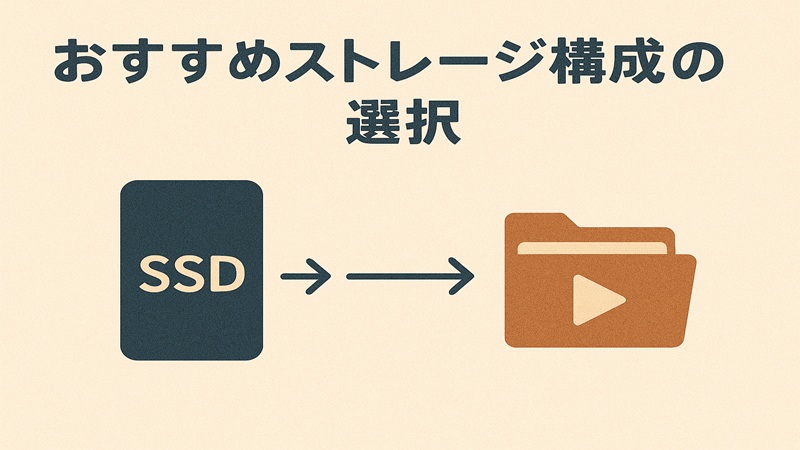おすすめストレージ構成の選択
