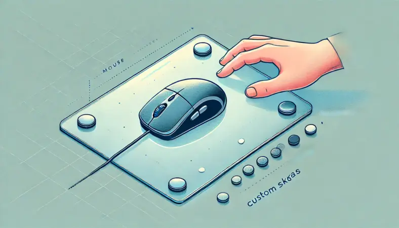 ガラスマウスパッドでのマウスソールの使い方