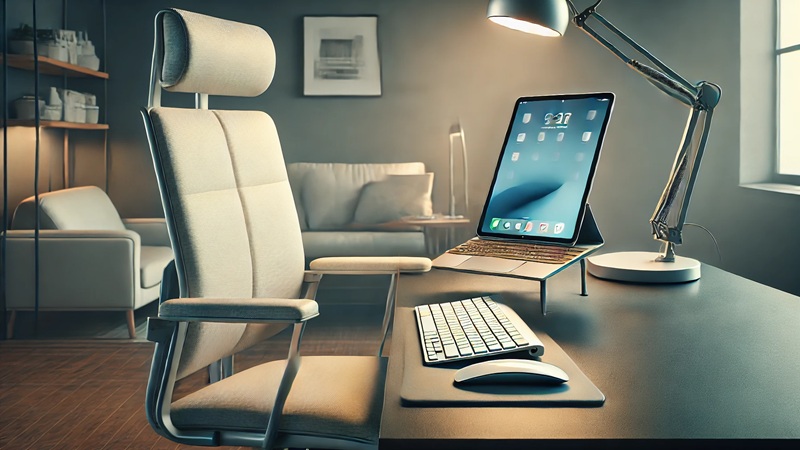 スタンドで長時間作業