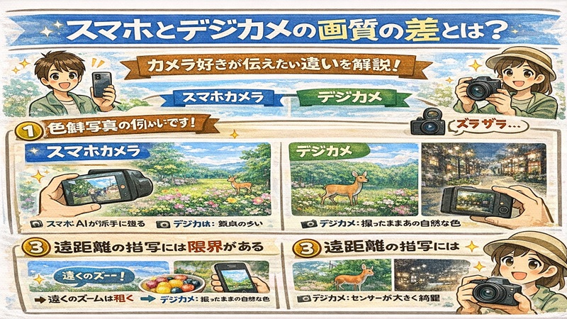 スマホとデジカメの画質の差
