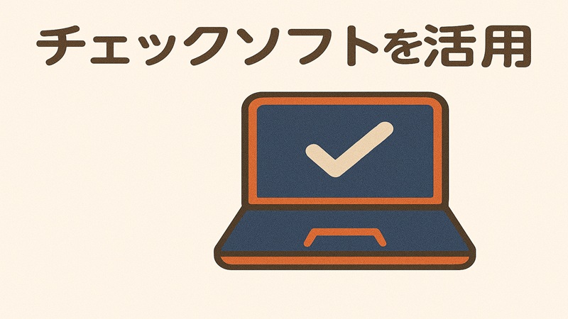 チェックソフトを活用