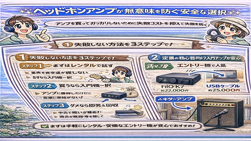 ヘッドホンアンプが意味ないを防ぐ安全な選択