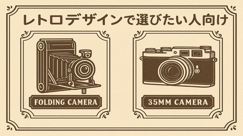 レトロデザインで選びたい人向け