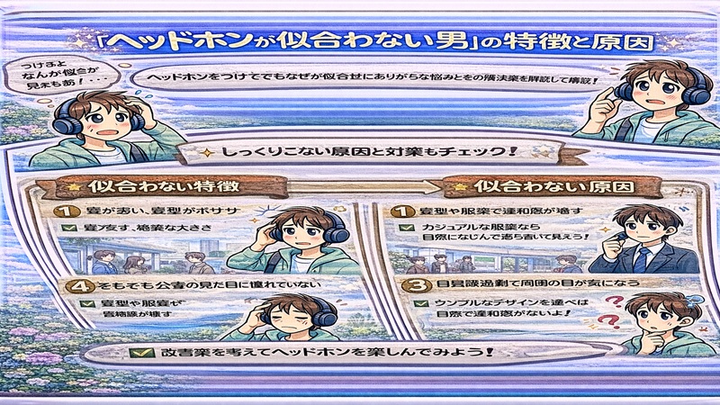 似合わない特徴と原因