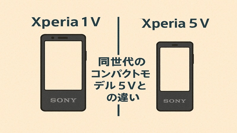 同世代のコンパクトモデル 5 Vとの違い
